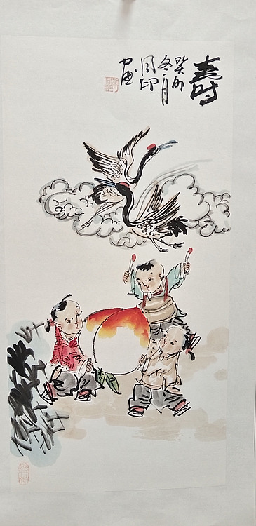 河北省美术家协会会员 侯同印 人物国画作品