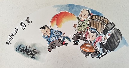河北省美术家协会会员 侯同印 人物国画作品