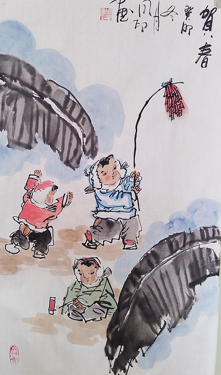 河北省美术家协会会员 侯同印 人物国画作品