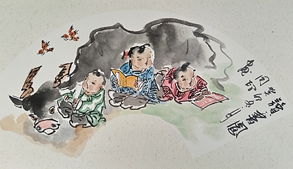 河北省美术家协会会员 侯同印 人物国画作品
