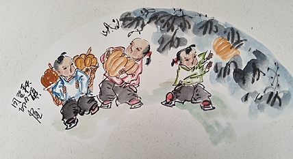 河北省美术家协会会员 侯同印 人物国画作品