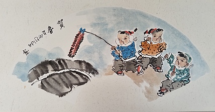 河北省美术家协会会员 侯同印 人物国画作品