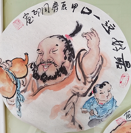 河北省美术家协会会员 侯同印 人物国画作品
