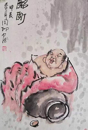 河北省美术家协会会员 侯同印 人物国画作品