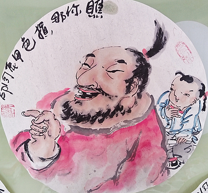 河北省美术家协会会员 侯同印 人物国画作品