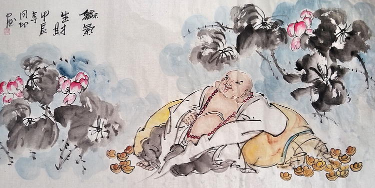 河北省美术家协会会员 侯同印 人物国画作品