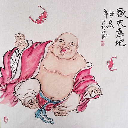 河北省美术家协会会员 侯同印 人物国画作品