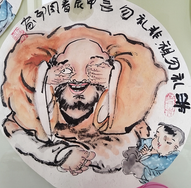 河北省美术家协会会员 侯同印 人物国画作品