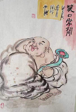河北省美术家协会会员 侯同印 人物国画作品