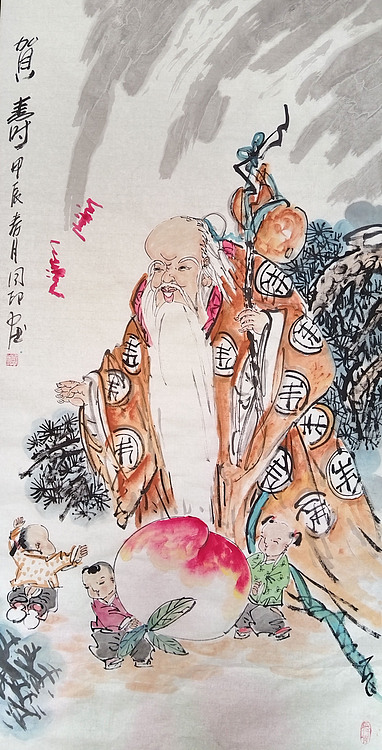 河北省美术家协会会员 侯同印 人物国画作品