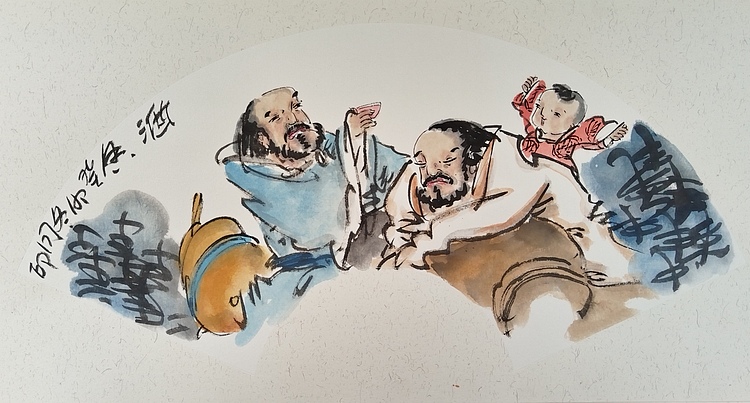 河北省美术家协会会员 侯同印 人物国画作品