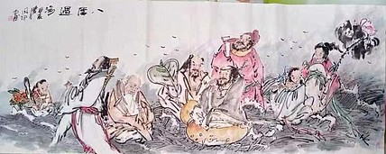 河北省美术家协会会员 侯同印 人物国画作品