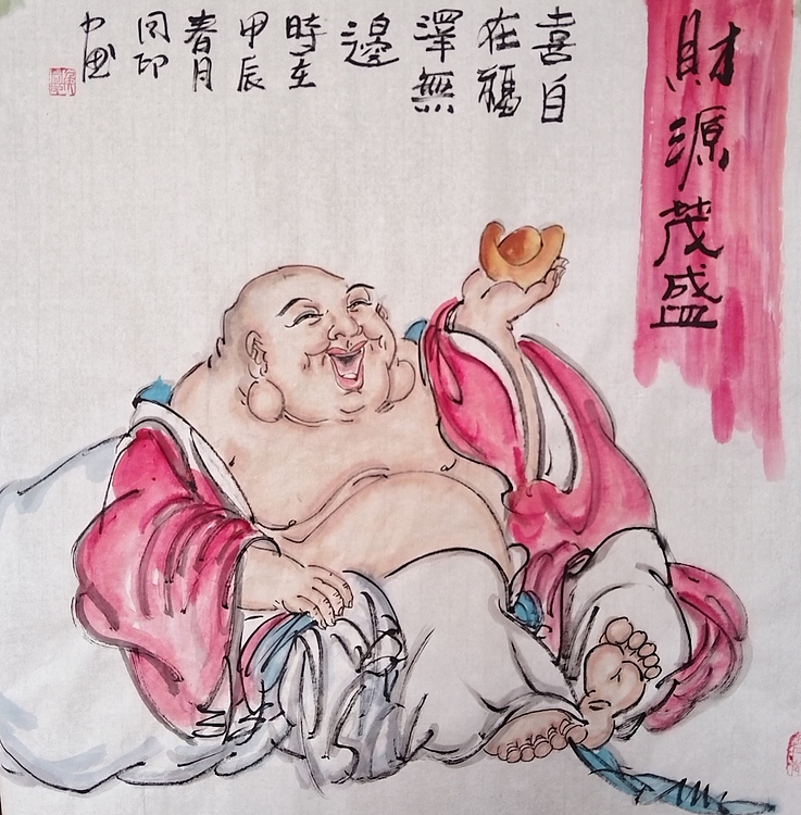 河北省美术家协会会员 侯同印 人物国画作品