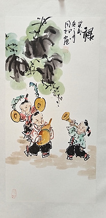 河北省美术家协会会员 侯同印 人物国画作品