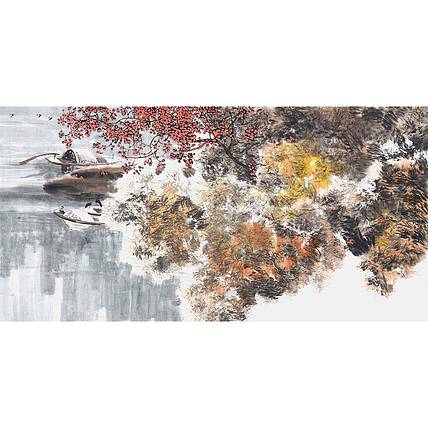 辽宁美协会员 孙云霖《 秋江野渡》山水 137 69