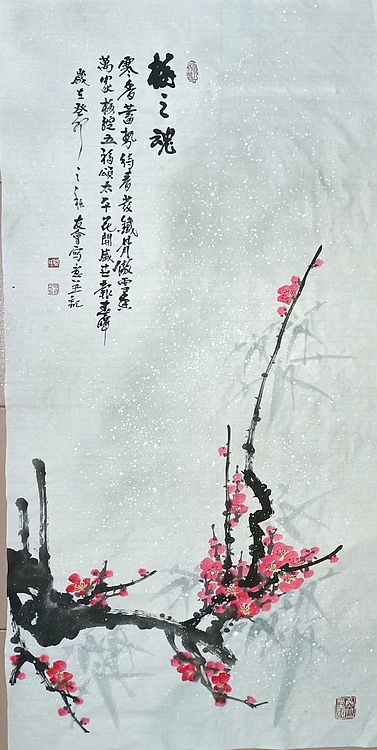 山东省美协会员 闫友会 梅之魂