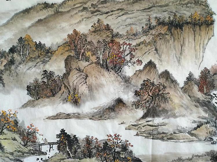职业书画家 于恩沛 秋山访友