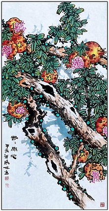 高晓林 （4558）国家一级美术师江苏省美协会员，四尺中堂玄关图