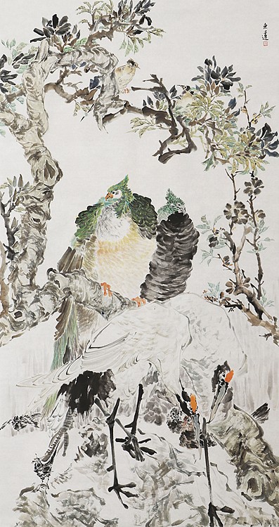 中国美术家协会会员 段东莲 国画 花鸟