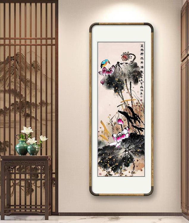 高晓林 （4575）国家一级美术师，江苏省美协会员《夏韵荷风弄清影》