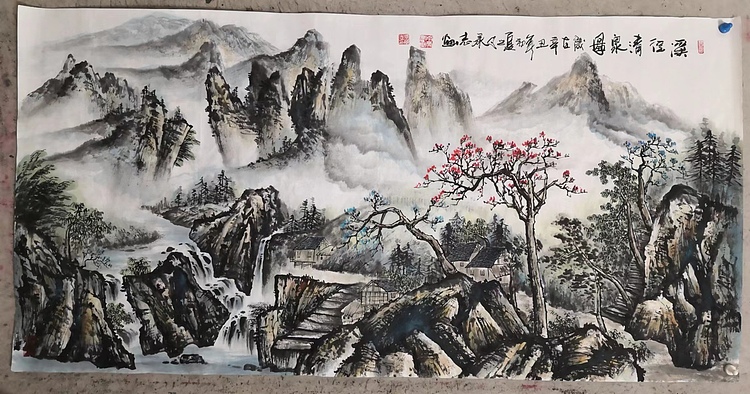 粟承志 山水图