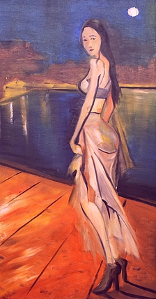 潘远成 夜景美女