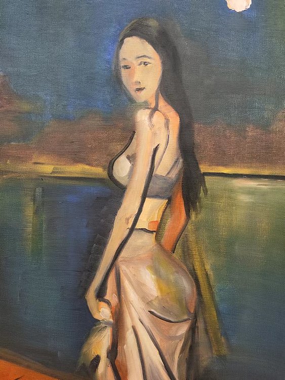 潘远成 夜景美女