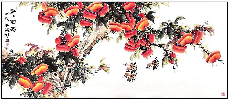 高晓林 （4580国家一级美术师，江苏省美协会员，大尺幅《事事如意》