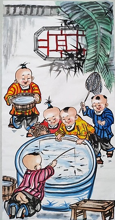高兴 有余图