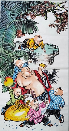 高兴 五福呈祥