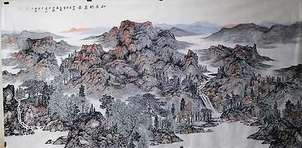 曹玉宝 辽宁曹玉宝老师原创八尺整张大山水