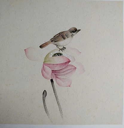 高兴 鸟语花香