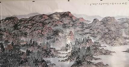 曹玉宝 辽宁曹玉宝老师原创八尺大山水