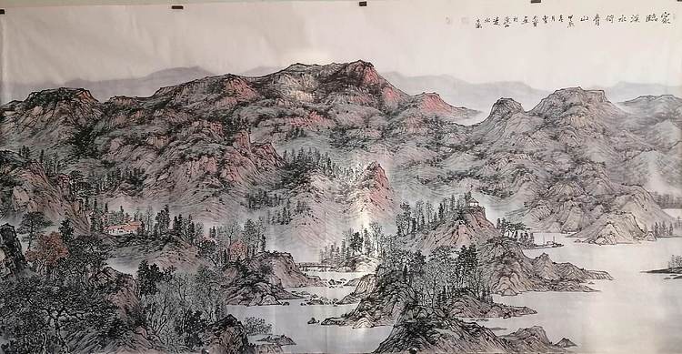 曹玉宝 辽宁曹玉宝老师原创八尺大山水