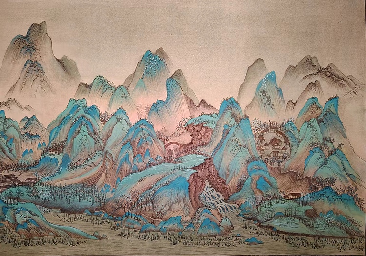 云海松涛 千里江山图之二