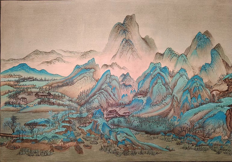 云海松涛 千里江山图之二