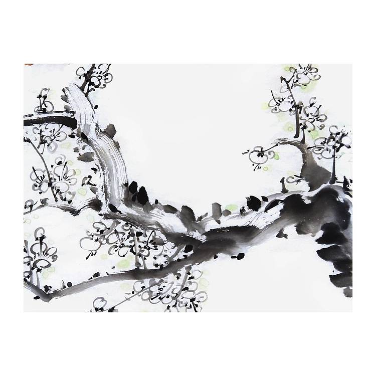 山东美协理事·中美协会员 王玉山《石韵幽香》花鸟 68 46