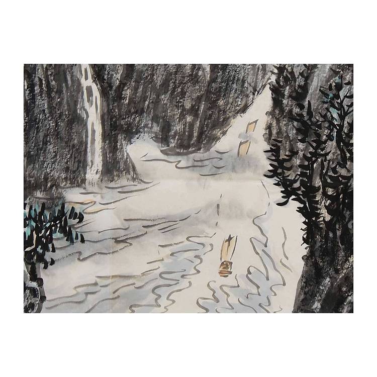 中美协中国画艺委会委员 李毅峰《峡江清远》山水 68 69