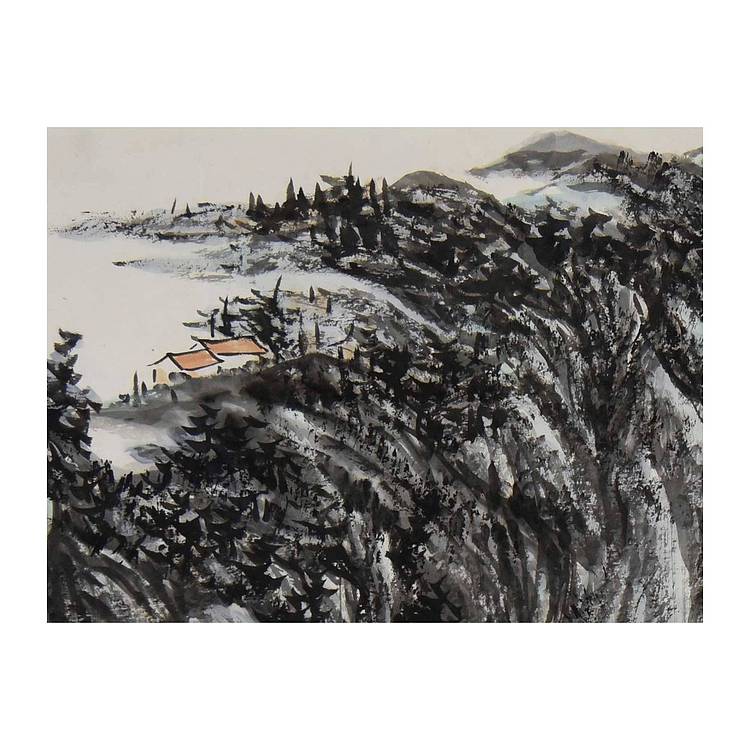 中美协中国画艺委会委员 李毅峰《峡江清远》山水 68 69