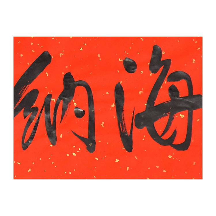 国家画院国画院副院长 范扬《海纳百川》书法 67 25