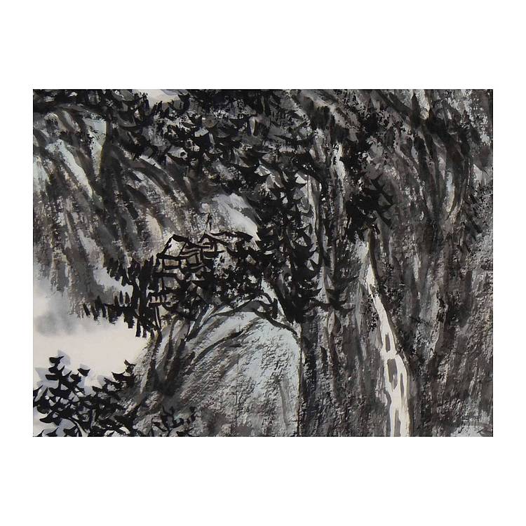 中美协中国画艺委会委员 李毅峰《峡江清远》山水 68 69