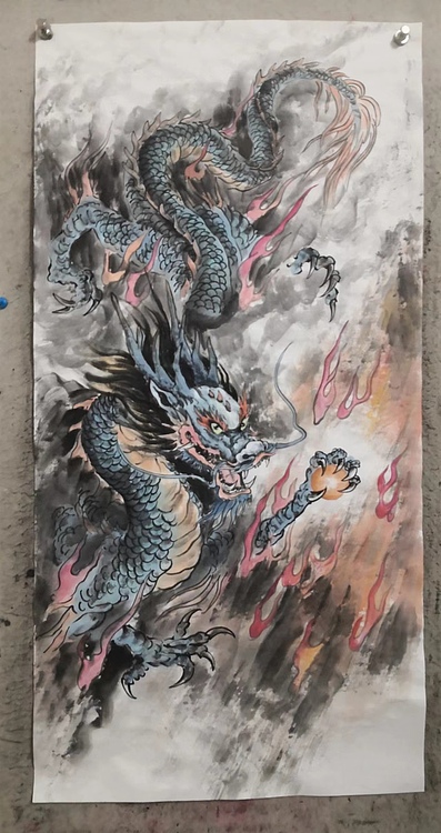 粟承志 火龙戏珠