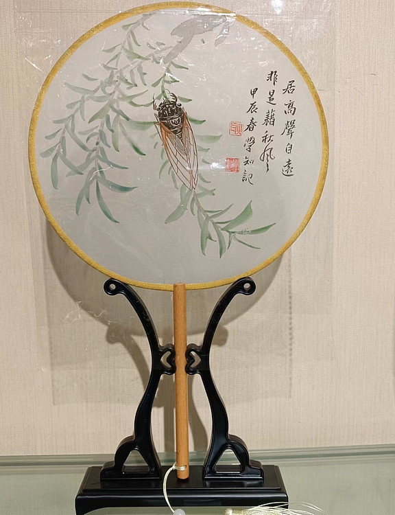 耿学知 手绘团扇