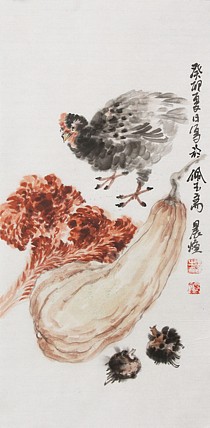 北京美术家协会会员 王鹏 精花鸟