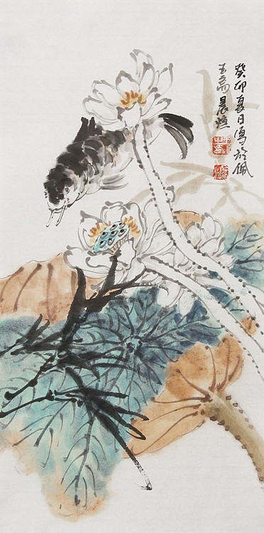 北京美术家协会会员 王鹏 精花鸟