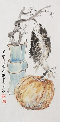 北京美术家协会会员 王鹏 精花鸟