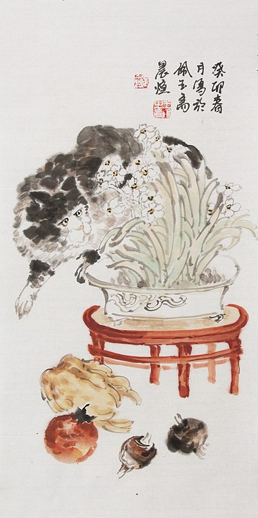 北京美术家协会会员 王鹏 精花鸟
