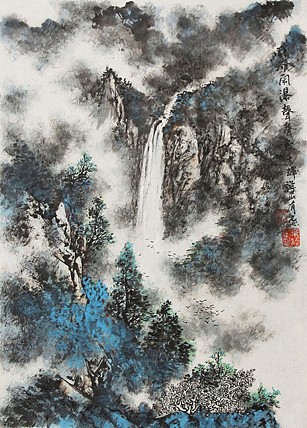 中国写意楼阁山水画派传承人 宋京辉 精品山水