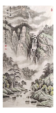 中国国学书画研究院副院长 王建平《悬天一曲醉河山》