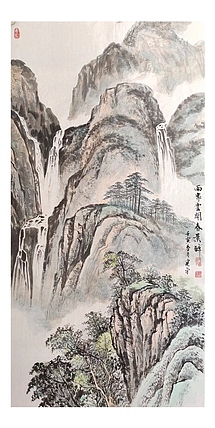 西安美院 陕西美协 副教授 王建平《雨霁云间春景醉》